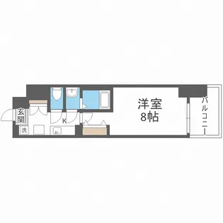 Luxe難波南【15階】の間取り