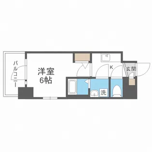 エスリード大阪梅田リュクス【5階】の間取り