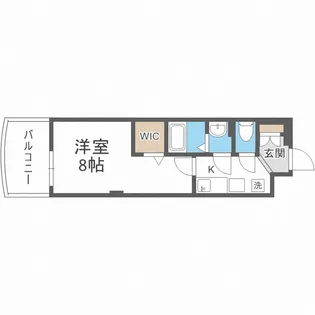 Luxe難波南【15階】の間取り