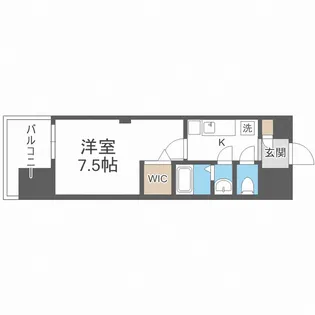 Luxe難波南【10階】の間取り