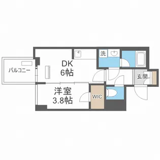 RISING Maison 本町橋【8階】の間取り