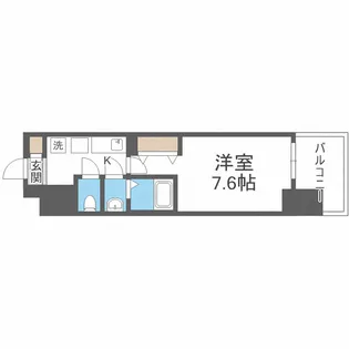 Luxe難波南【3階】の間取り