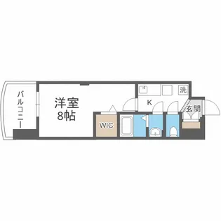 Luxe難波南【3階】の間取り