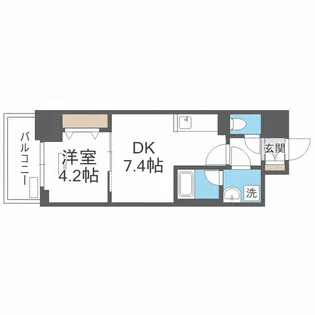 RISING Maison 本町橋【11階】の間取り