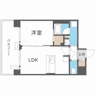 プレサンス福島ミッドエル【12階】の間取り