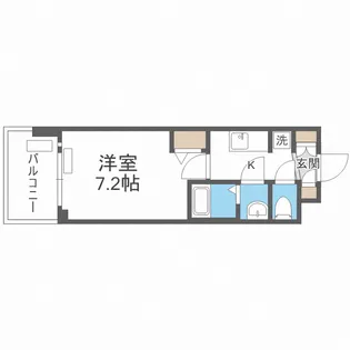 プレサンス天王寺ノースヴィアーレ【2階】の間取り