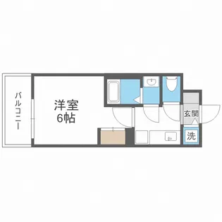 アドバンス西梅田ジェイス【5階】の間取り