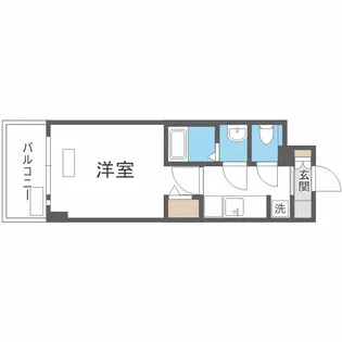 プレサンス福島ミッドエル【7階】の間取り