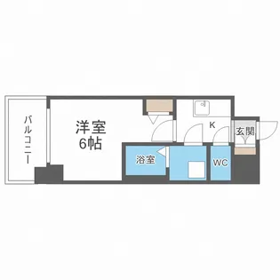 ファステート北大阪ラッセル【2階】の間取り