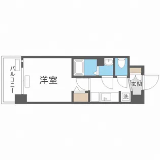 プレサンス長堀通グレイタス【10階】の間取り