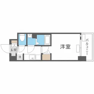 プレサンス長堀通グレイタス【11階】の間取り