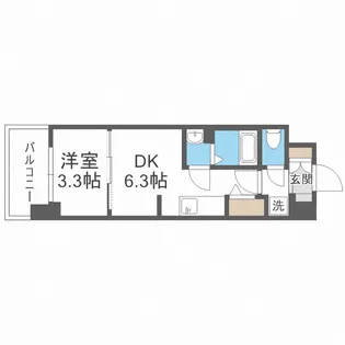 BPRレジデンス天満橋【2階】の間取り