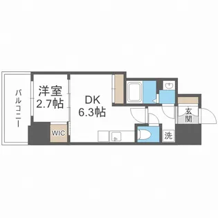 セレニテ桜川駅前プリエ【13階】の間取り