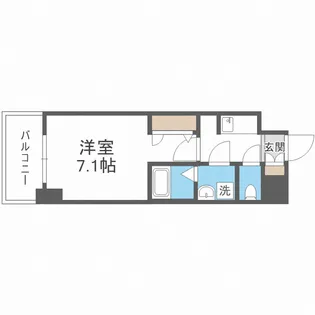 S-RESIDENCE大阪九条North【4階】の間取り