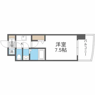 セレニテ日本橋プリエ【2階】の間取り