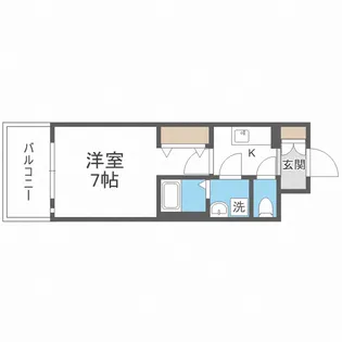 エスプレイス大阪城サウスコンフォート【4階】の間取り