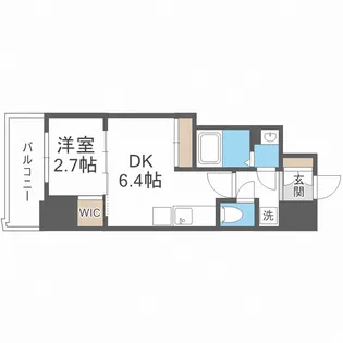 セレニテ桜川駅前プリエ【6階】の間取り