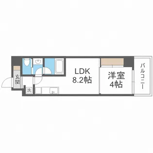 ブエナビスタ桜ノ宮イースト【9階】の間取り