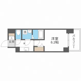 エスリード大阪CENTRAL AVENUE【7階】の間取り