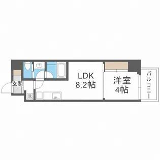 ブエナビスタ桜ノ宮イースト【4階】の間取り