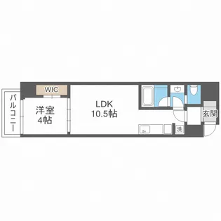 ブエナビスタ難波元町【8階】の間取り
