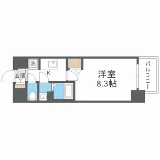 サムティ上新庄レジデンス【9階】の間取り