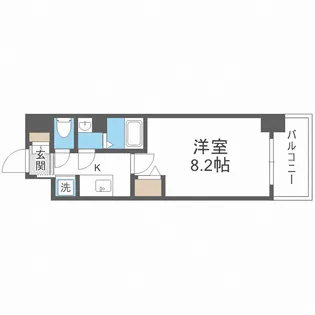 サムティ上新庄レジデンス【2階】の間取り