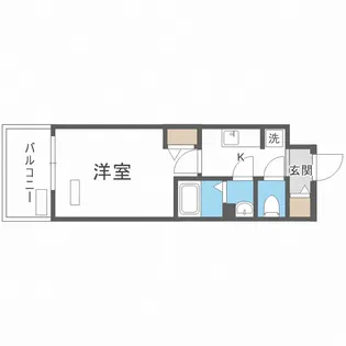 プレサンス京町堀【6階】の間取り