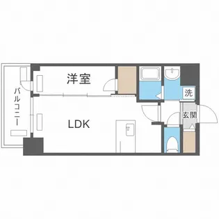 プレサンス京町堀【4階】の間取り