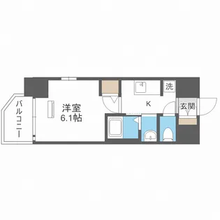 エステムコート大阪WEST【13階】の間取り