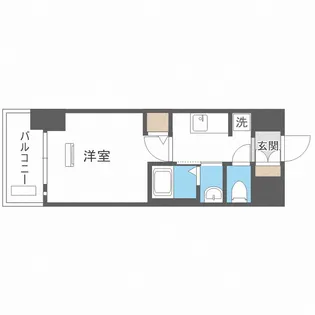 エステムコート大阪WEST【9階】の間取り