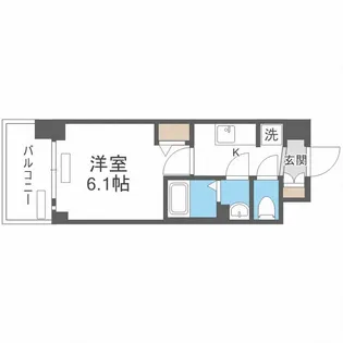 プレサンス難波マジョリティ【4階】の間取り