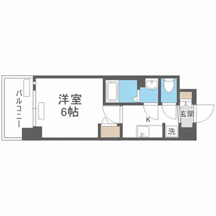 プレサンス難波マジョリティ【5階】の間取り