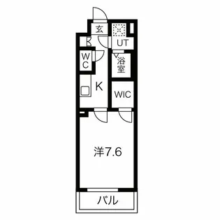 フォーリアライズ大阪ウエストベイ【2階】の間取り