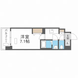 フォーリアライズ大正ソーレ【4階】の間取り