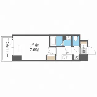 Lala place難波ガルテン【11階】の間取り