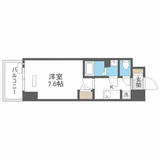 Lala place難波ガルテン【15階】の間取り