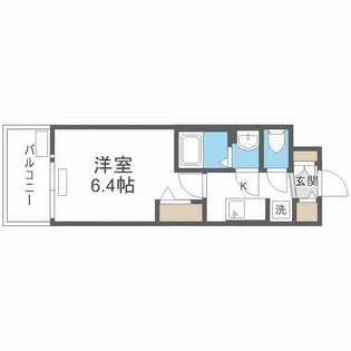 プレサンス塚本ミッドマーク【3階】の間取り