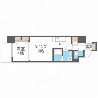 セオリー天神橋アベニール【2階】の間取り