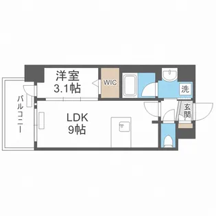 プレサンス塚本ミッドマーク【4階】の間取り