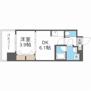 プレジオ十三【9階】の間取り