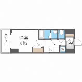 Dimus新大阪【6階】の間取り