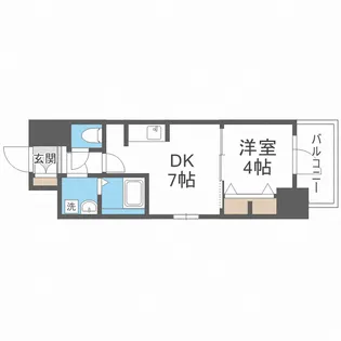 エスリード弁天町グロリア【12階】の間取り