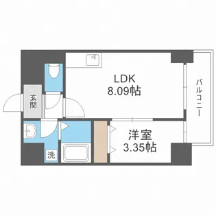 GRAND STEADY新梅田【7階】の間取り
