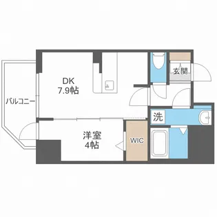 レオンコンフォート堀江公園【9階】の間取り