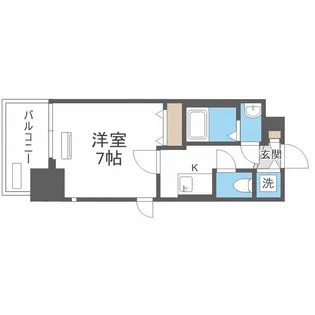 フォーリアライズ南堀江ヴィータ【14階】の間取り