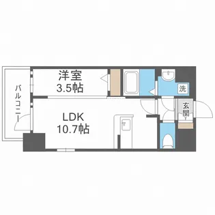 エスリード新大阪ザ・マーク【3階】の間取り
