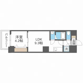 レオンコンフォート堀江公園【12階】の間取り