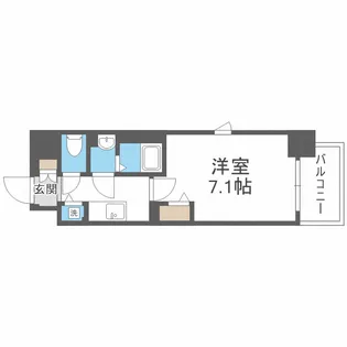 ファーストフィオーレ新梅田【6階】の間取り