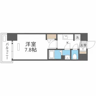 ララプレイス大阪福島プレッソ【2階】の間取り